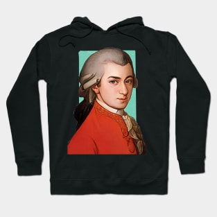 Austrian Composer Wolfgang Amadeus Mozart illustration Hoodie